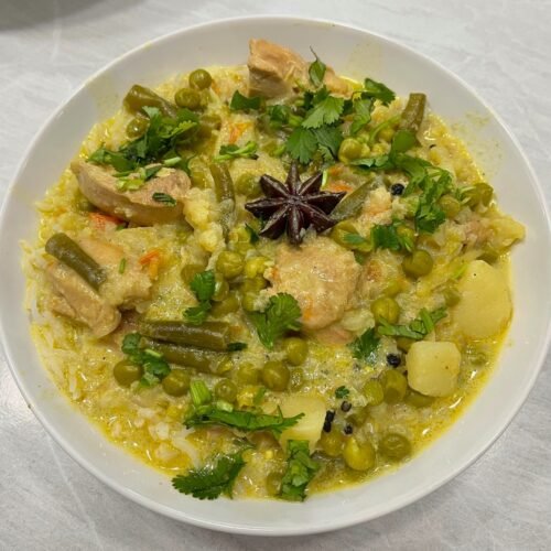 A Taste of Goa: Chicken Stew with Vegetables and Coconut Milk